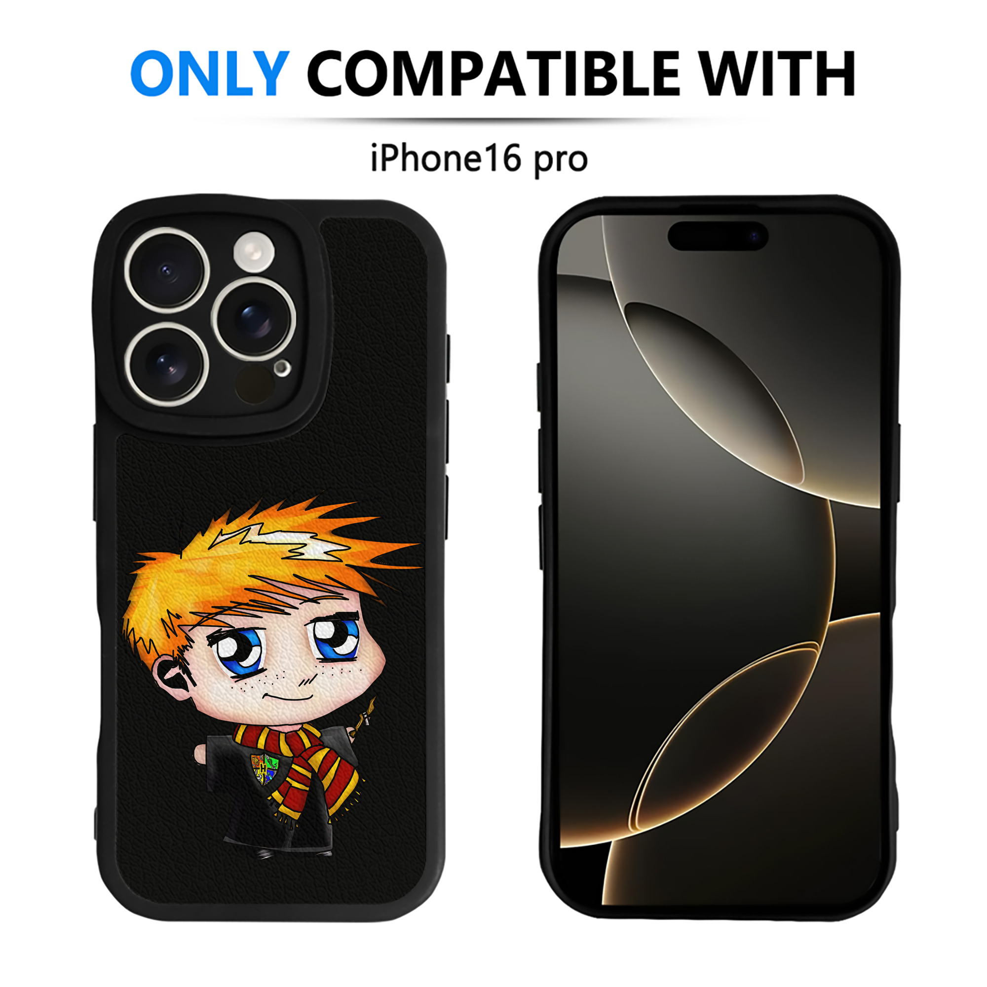 （画像用） Harry Potter ハリー・ポッターシリーズ 【iPhone 16シリーズ対応】シリコンスマホケース（レザー調） 材質：シリコン